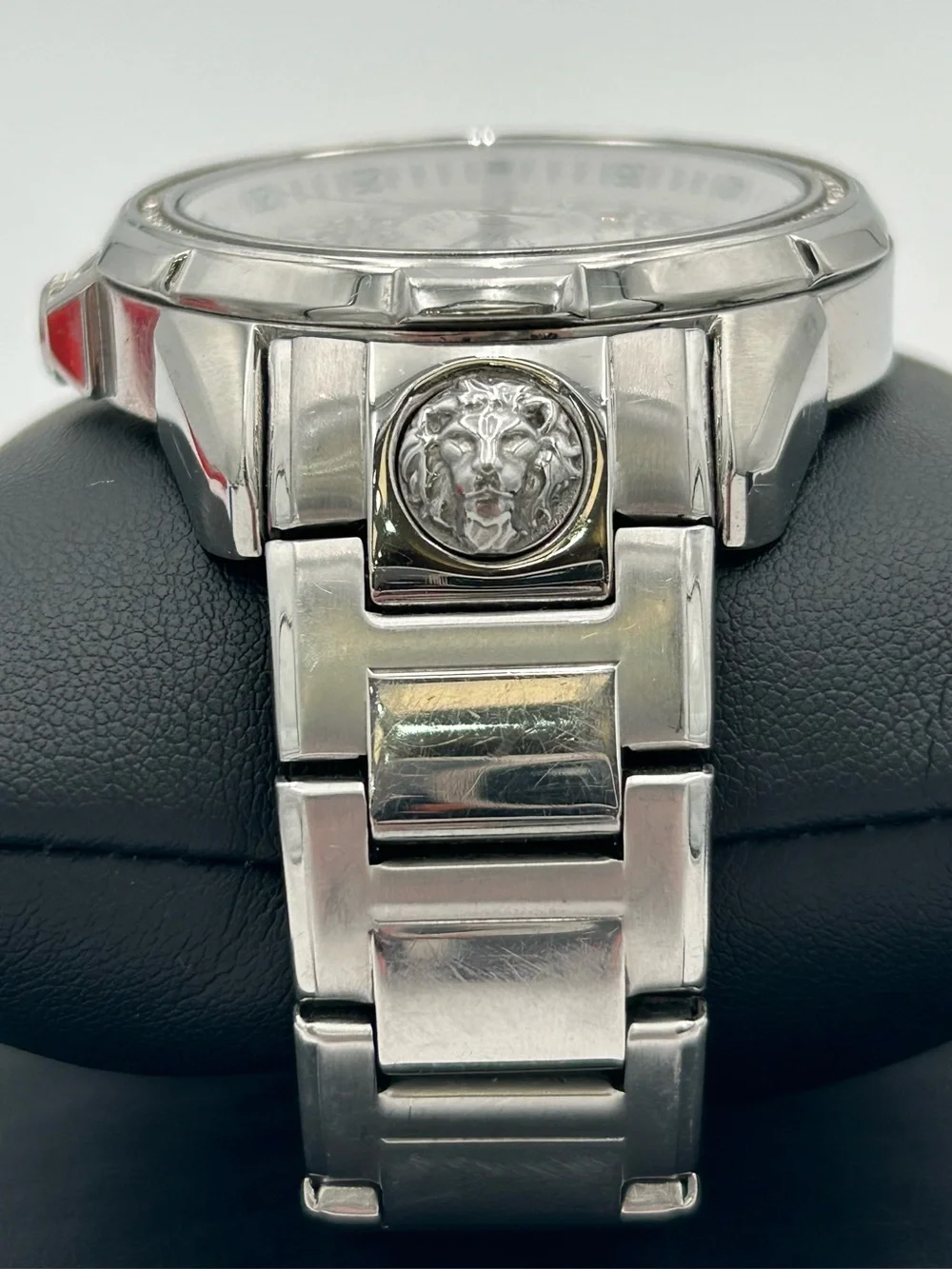 Versus Versace Silver Crystal-Accented Stainless Steel Watch